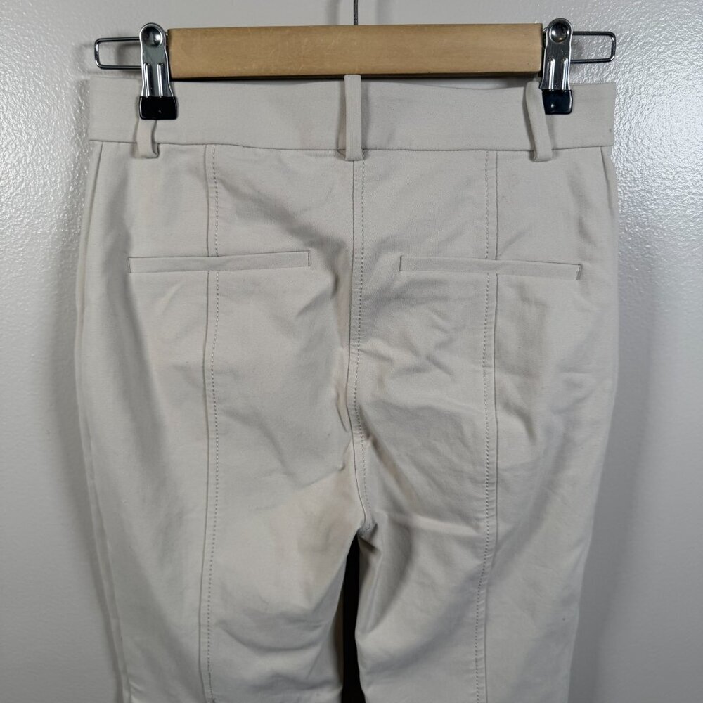 MM Lafleur Curie Pants Size 0P Beige Bone Power Stretch Work Office Career - Picture 8 of 10